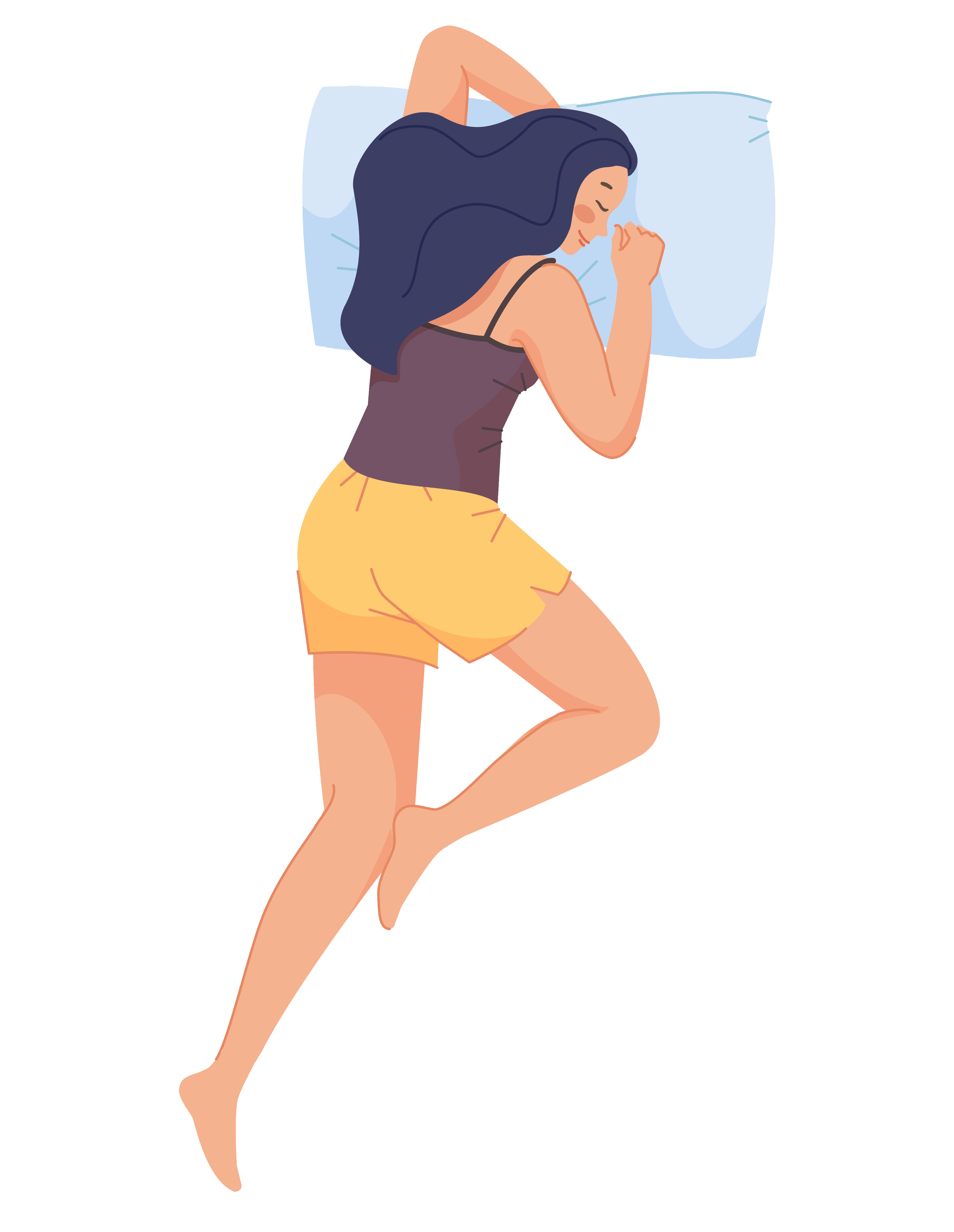 Спать лицом в подушку