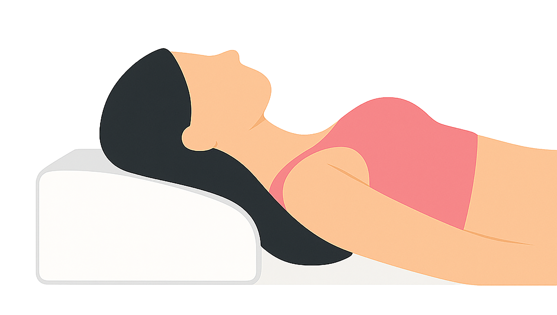 Спать на спине с приподнятой головой