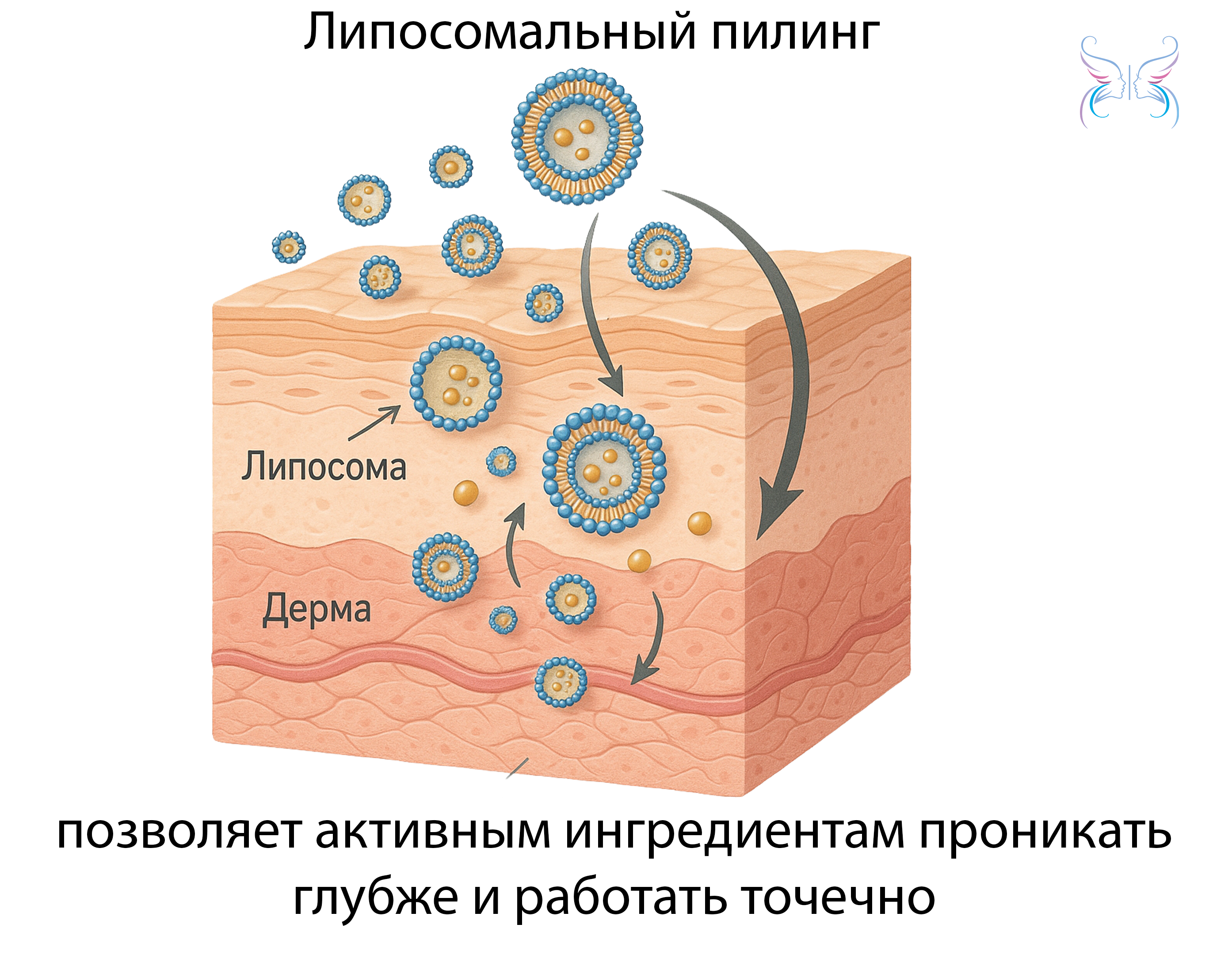 Липосомы (наносомы) схожи по составу с клеточными мембранами, что позволяет активным ингредиентам проникать глубже и работать точечно