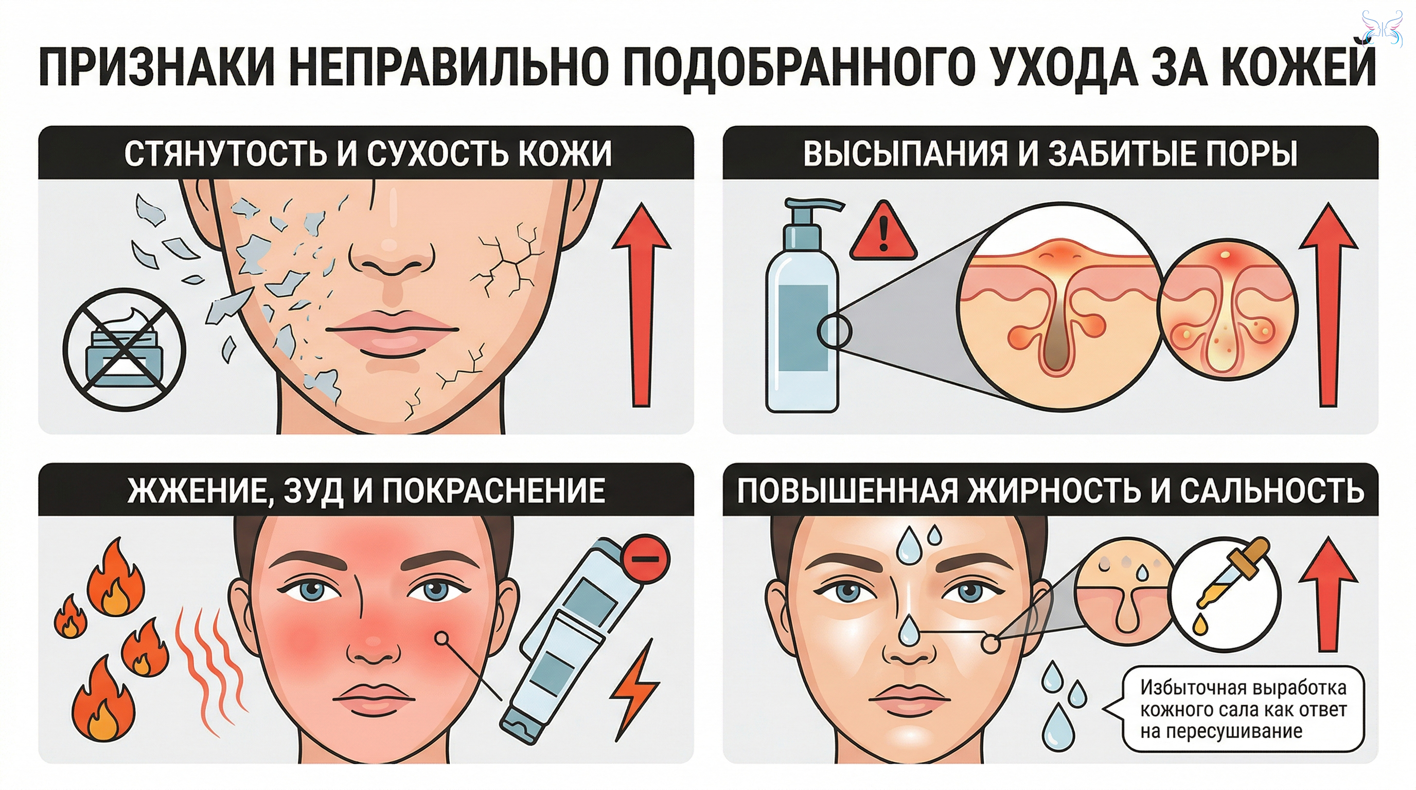 «Симптомы», которые говорят, что уход подобран неправильно