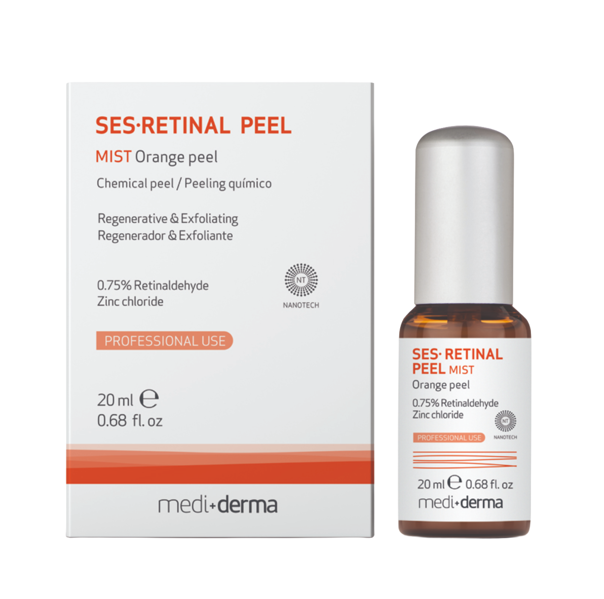 Процедура требует предпилинговой подготовки и использования закрывающего (нейтрализующего) состава, такого как SES-RETINAL Mist.